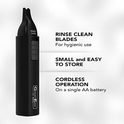 Wahl GroomEase Ear and Nose Trimmer – Precision Hair Trimmer for Men & Women, Black Avelisse