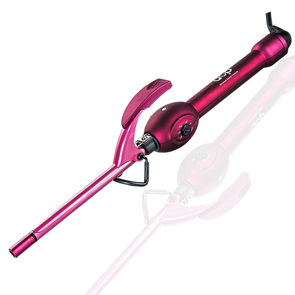 MBHAIR 9mm Thin Curling Wand - Professional 3/8 Inch Small Barrel Curling Iron for Short & Long Hair, Pink Avelisse