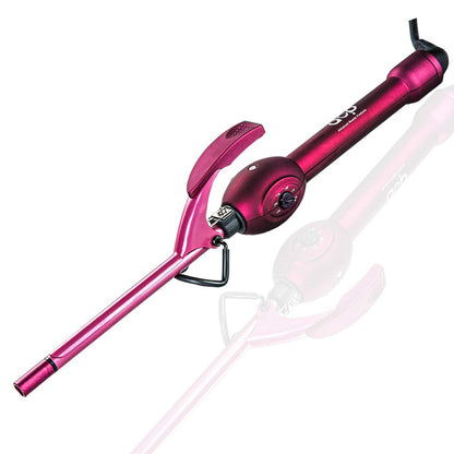 MBHAIR 9mm Thin Curling Wand - Professional 3/8 Inch Small Barrel Curling Iron for Short & Long Hair, Pink Avelisse