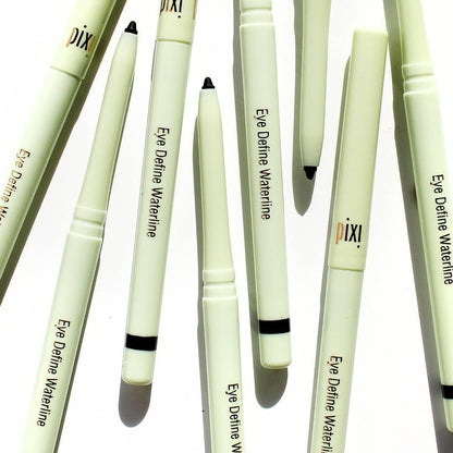 Pixi Beauty Eye Define Waterline Eyeliner Pencil - Ultra-Fine Waterproof, Smudge-Proof & Long-Wearing - Tightline Black Avelisse