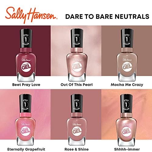 Sally Hansen Miracle Gel Nail Polish - 494 Love Me Lilac (Dusty Lilac) - Long-Lasting Gel-Like Shine, No UV Light Needed - görsel 11