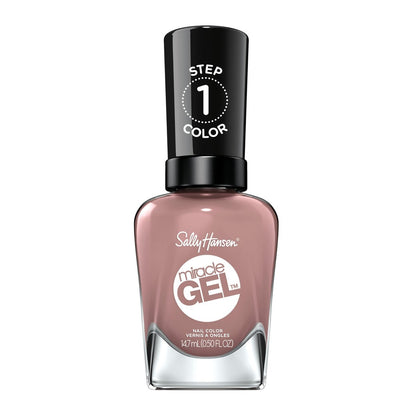 Sally Hansen Miracle Gel Nail Polish - 494 Love Me Lilac (Dusty Lilac) - Long-Lasting Gel-Like Shine, No UV Light Needed