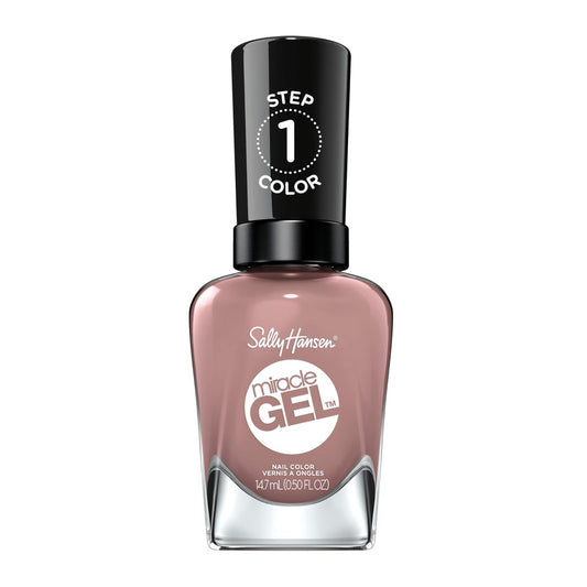 Sally Hansen Miracle Gel Nail Polish - 494 Love Me Lilac (Dusty Lilac) - Long-Lasting Gel-Like Shine, No UV Light Needed