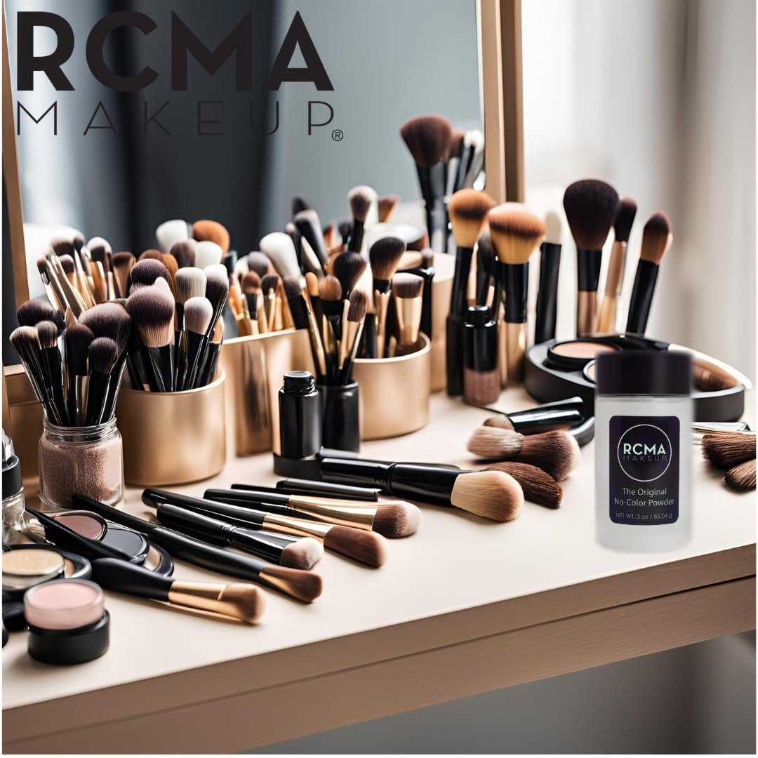RCMA No-Color Powder – Professional Translucent Setting Powder for All Skin Types (3 oz) Avelisse