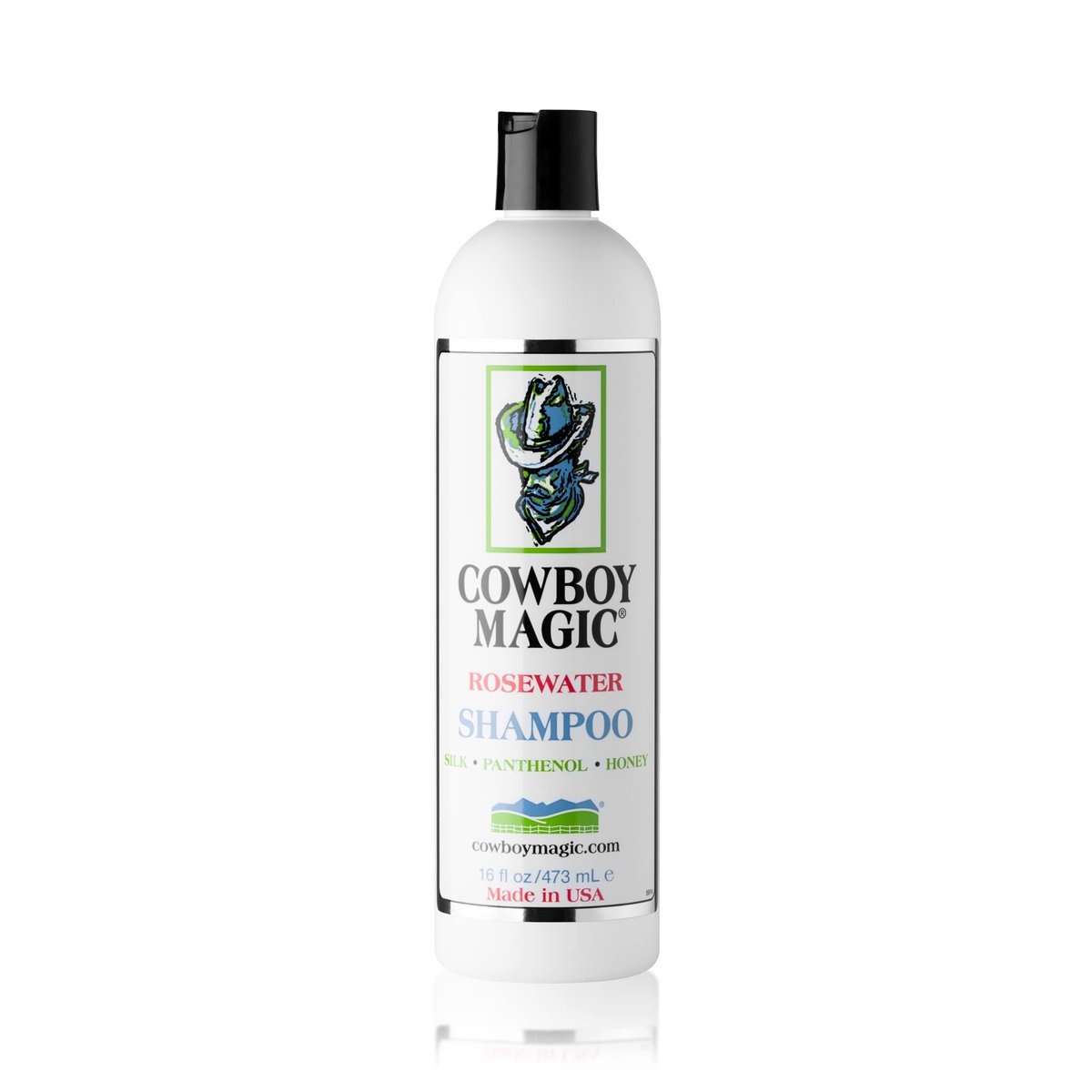 Cowboy Magic Shampoo + Conditioner + Detangler & Shine 16 oz Each – With Silk Panthenol & Honey – for Horses, Humans & Dogs – Silky Coats & Hair Avelisse