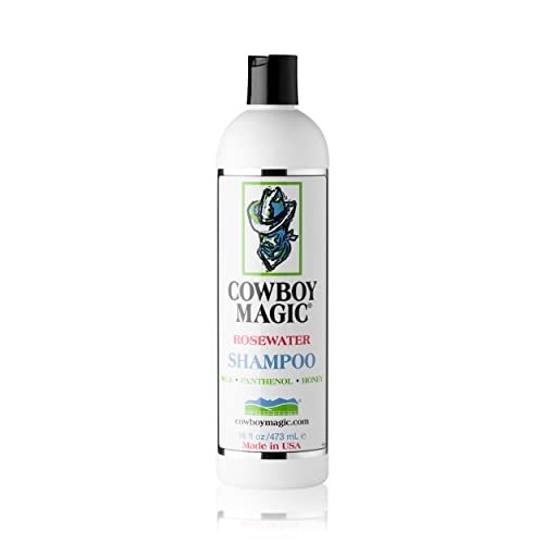 Cowboy Magic Shampoo + Conditioner + Detangler & Shine 16 oz Each – With Silk Panthenol & Honey – for Horses, Humans & Dogs – Silky Coats & Hair Avelisse
