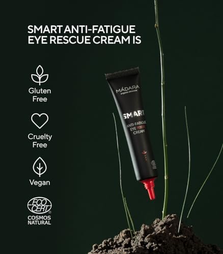 Madara Organic Skincare SMART Anti-Fatigue Eye Rescue Cream - 15 ml - Revitalize & Brighten with Antioxidants, Caffeine & Aescin - Vegan & Ecocert Certified - görsel 12