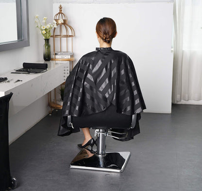 SMARTHAIR Professional Salon Cape - Black Polyester Barber Hair Cut Cape 54x62 Inch Avelisse