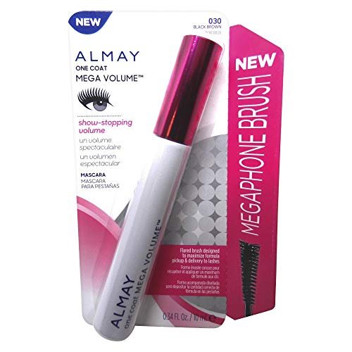 Almay Mega Volume Mascara - Black Brown - 0.34 fl oz - Hypoallergenic & Volumizing - görsel 2