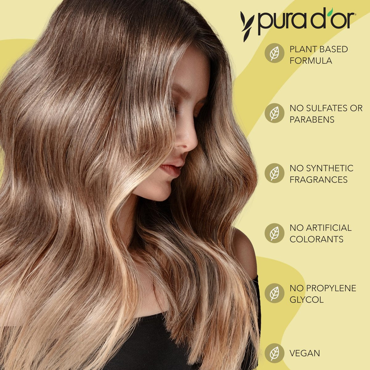 PURA D'OR Advanced Therapy Shampoo 16 oz - Reduces Hair Thinning & Increases Volume, Biotin & Argan Oil Infused, Sulfate-Free for All Hair Types Avelisse