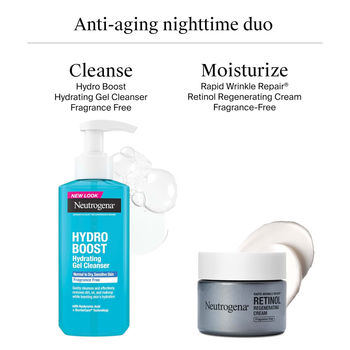 Neutrogena Rapid Wrinkle Repair Retinol Face & Neck Moisturizer - Daily Anti-Aging Cream with Hyaluronic Acid, Fragrance-Free, 1.7 oz Avelisse