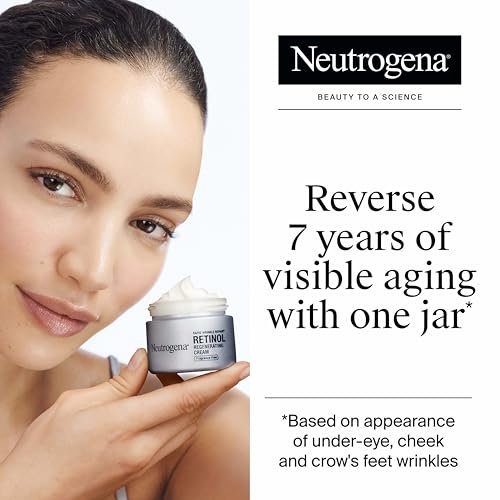 Neutrogena Rapid Wrinkle Repair Retinol Face & Neck Moisturizer - Daily Anti-Aging Cream with Hyaluronic Acid, Fragrance-Free, 1.7 oz Avelisse