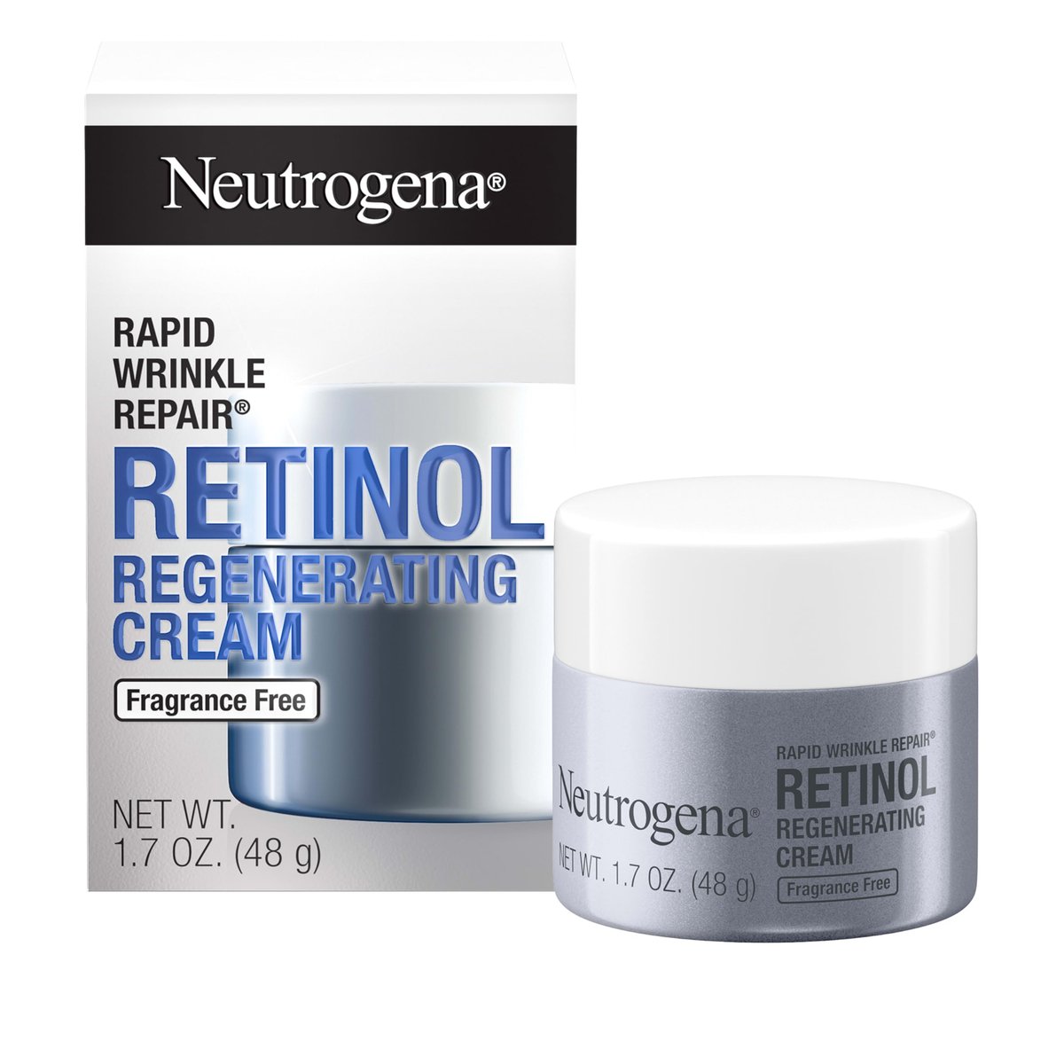 Neutrogena Rapid Wrinkle Repair Retinol Face & Neck Moisturizer - Daily Anti-Aging Cream with Hyaluronic Acid, Fragrance-Free, 1.7 oz Avelisse