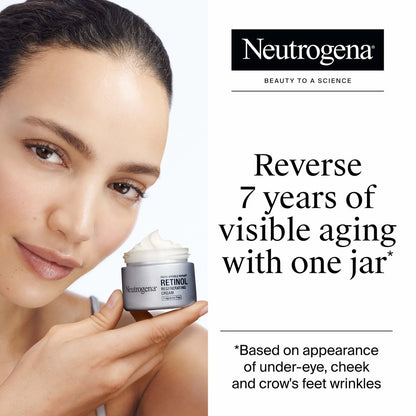 Neutrogena Rapid Wrinkle Repair Retinol Face & Neck Moisturizer - Daily Anti-Aging Cream with Hyaluronic Acid, Fragrance-Free, 1.7 oz Avelisse