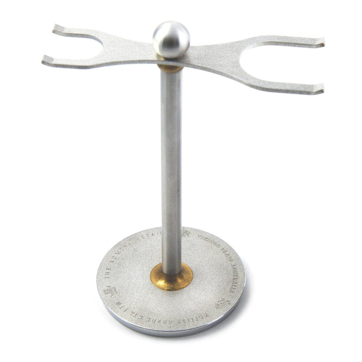 Luxury Razor and Brush Stand – The Admiral by VIKINGS BLADE | Distressed Stainless Steel & Brass Avelisse