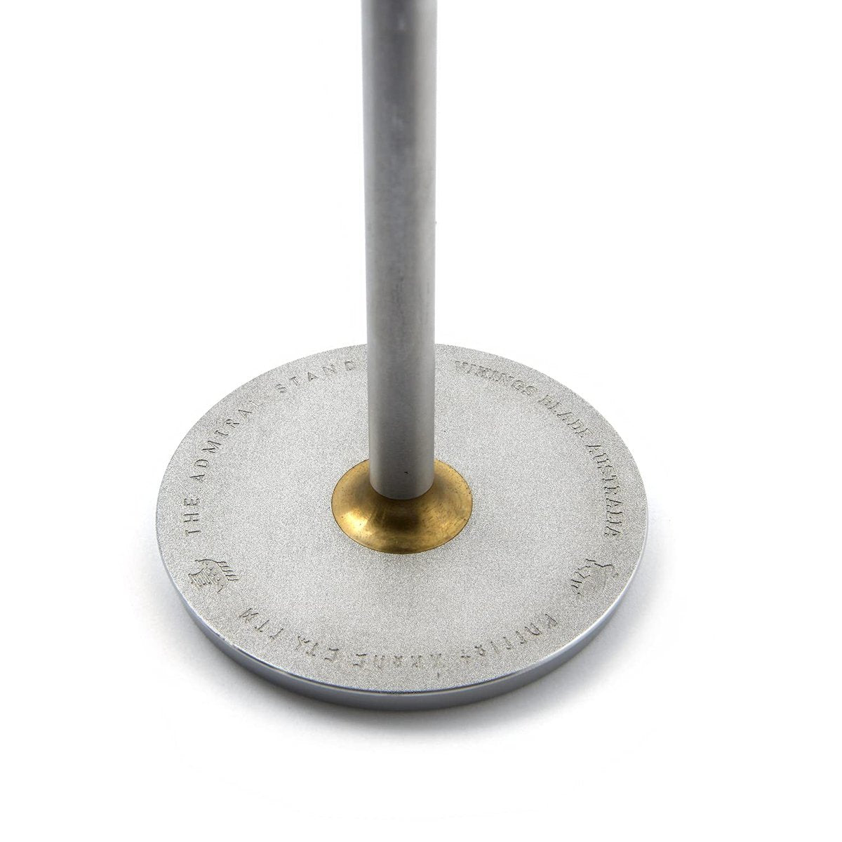 Luxury Razor and Brush Stand – The Admiral by VIKINGS BLADE | Distressed Stainless Steel & Brass Avelisse