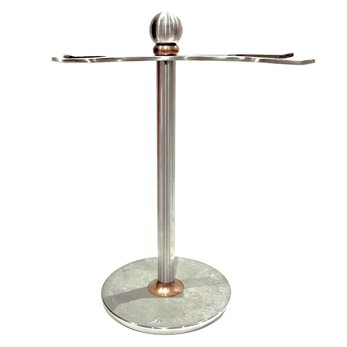 Luxury Razor and Brush Stand – The Admiral by VIKINGS BLADE | Distressed Stainless Steel & Brass Avelisse