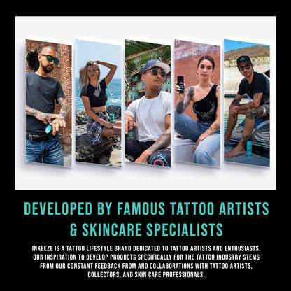 INK-EEZE Green Tattoo Ointment - Tattoo Aftercare & Artists Formula with Essential Oils, Vegan & Cruelty Free, Made in USA, Lavender Scent, 3.3 oz Tube Avelisse