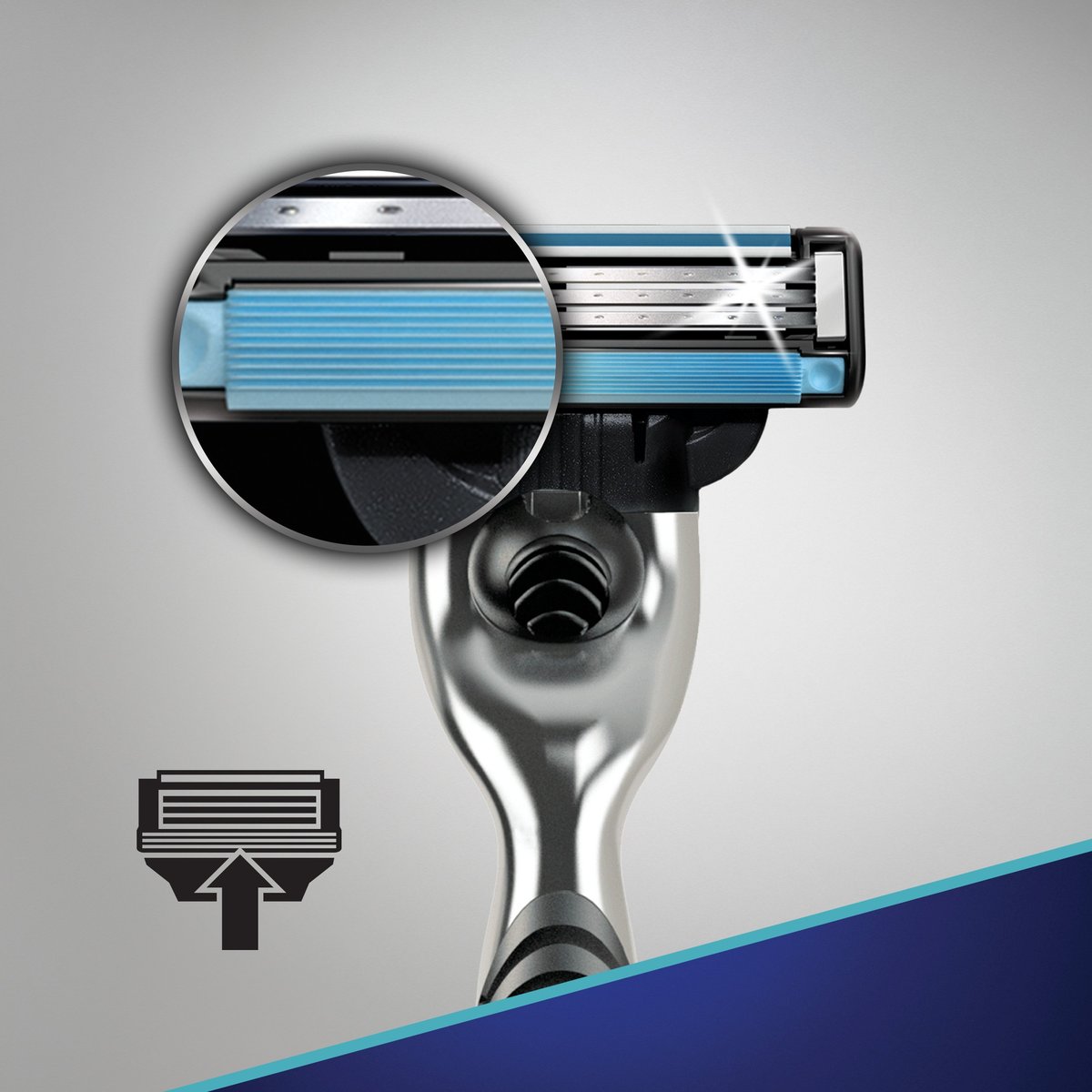 Gillette Mach3 Men's Razor – Handle & 3 Blade Refills for a Smooth, Close Shave - görsel 11