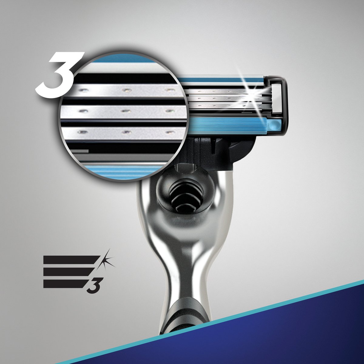 Gillette Mach3 Men's Razor – Handle & 3 Blade Refills for a Smooth, Close Shave - görsel 5