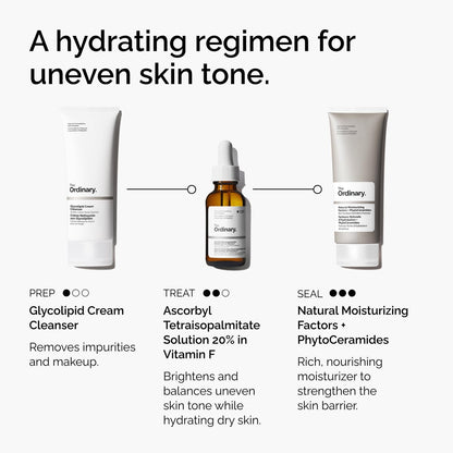 The Ordinary Ascorbyl Tetraisopalmitate Solution 20% in Vitamin F – Hydrating Vitamin C Oil for Even Skin Tone, 1 Fl Oz Avelisse