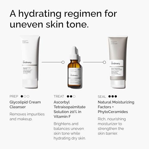 The Ordinary Ascorbyl Tetraisopalmitate Solution 20% in Vitamin F – Hydrating Vitamin C Oil for Even Skin Tone, 1 Fl Oz Avelisse