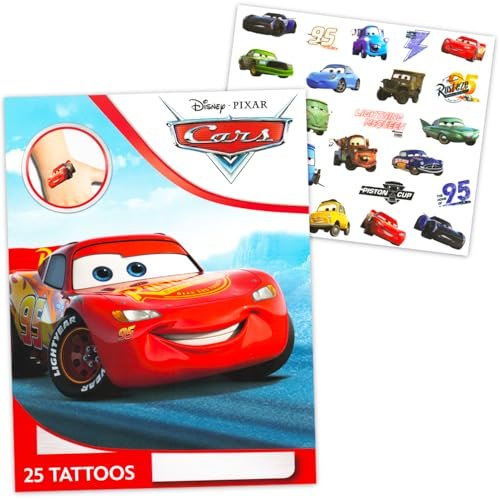 Disney Cars Temporary Tattoos – 75 Assorted Designs Inspired by Cars 3 - görsel 4