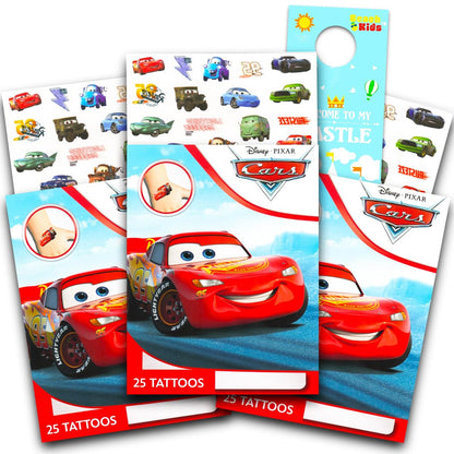 Disney Cars Temporary Tattoos – 75 Assorted Designs Inspired by Cars 3