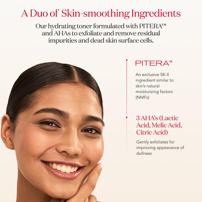 SK-II Facial Treatment Clear Lotion – Hydrating Exfoliating Toner with AHAs for Smoother, More Even Skin (5.4 oz) Avelisse