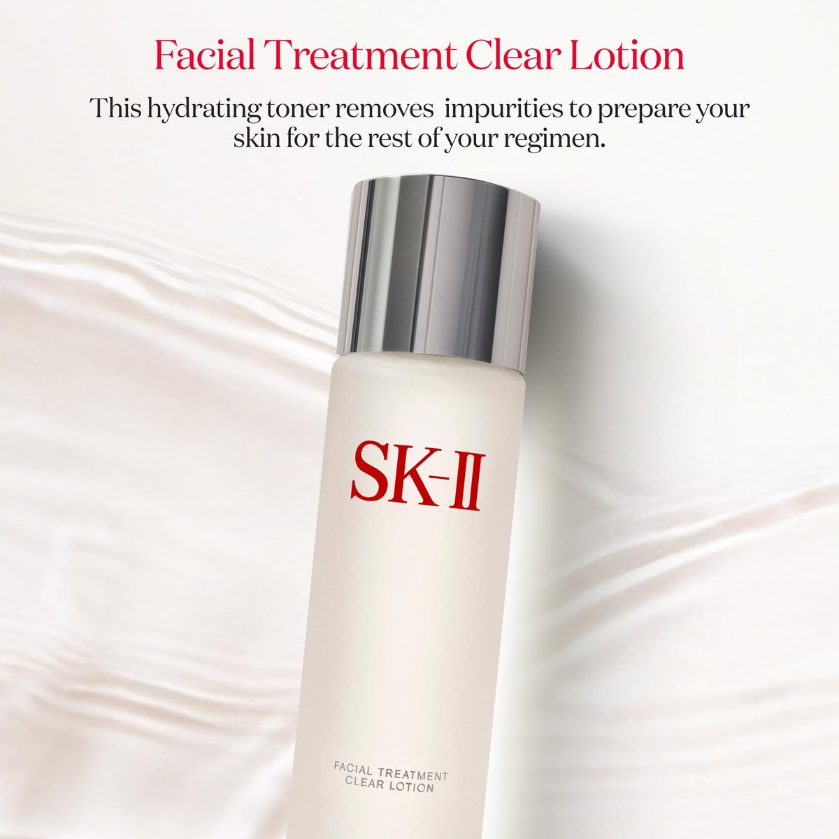 SK-II Facial Treatment Clear Lotion – Hydrating Exfoliating Toner with AHAs for Smoother, More Even Skin (5.4 oz) Avelisse