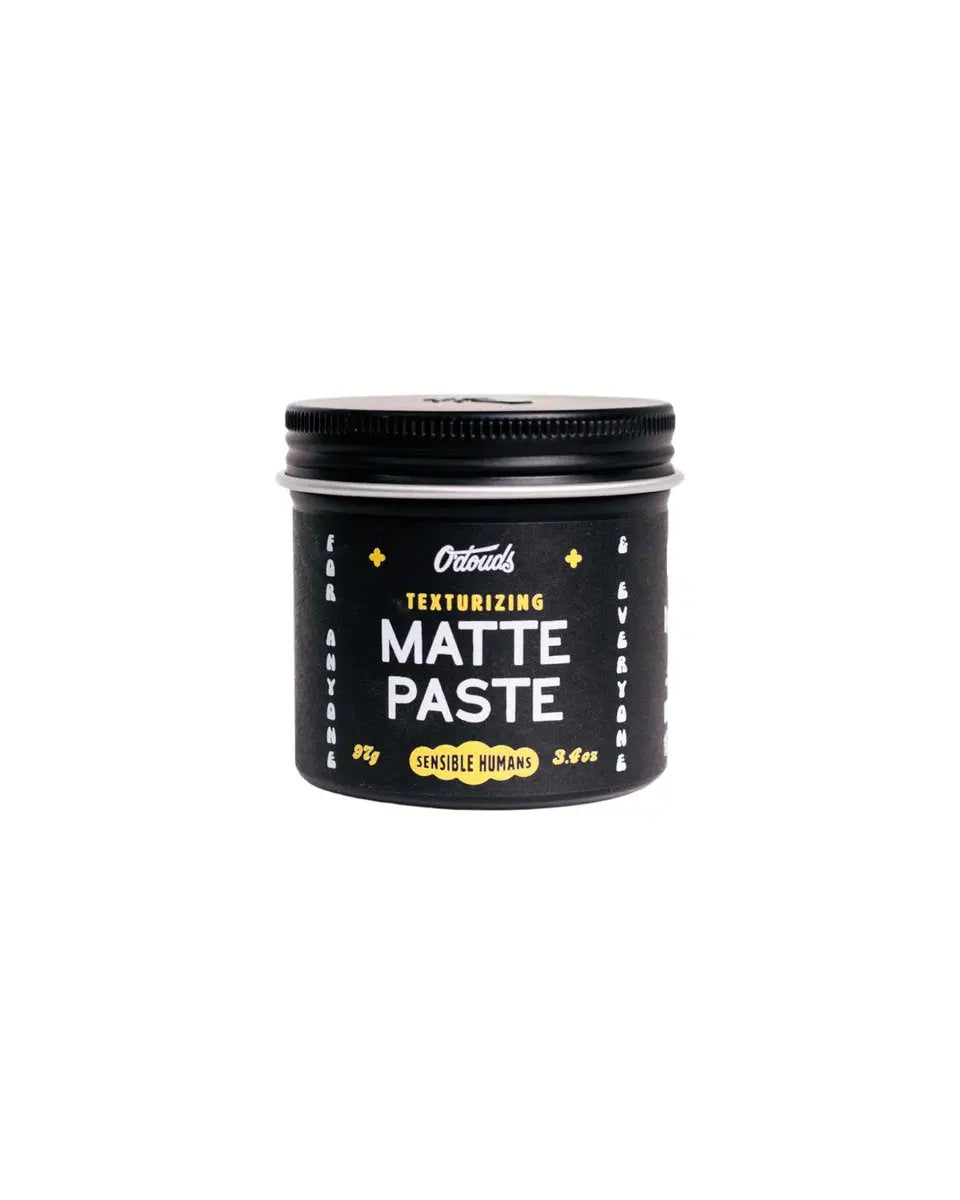 O'Douds Matte Paste - Natural Styling Clay for Men - Strong Hold, Maximum Volume & Texture - Vegan & Plant-Based - Labdanum & Lime Scent (3.4 oz) Avelisse