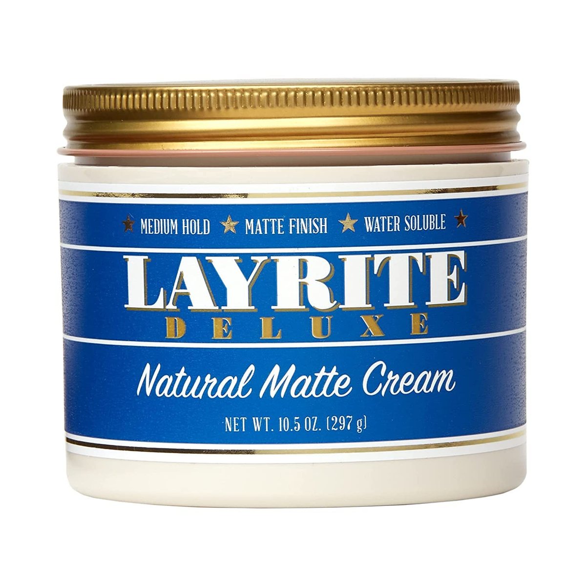 Layrite Natural Matte Cream 10.5 oz - Lightweight Hair Styling Cream for Men Avelisse