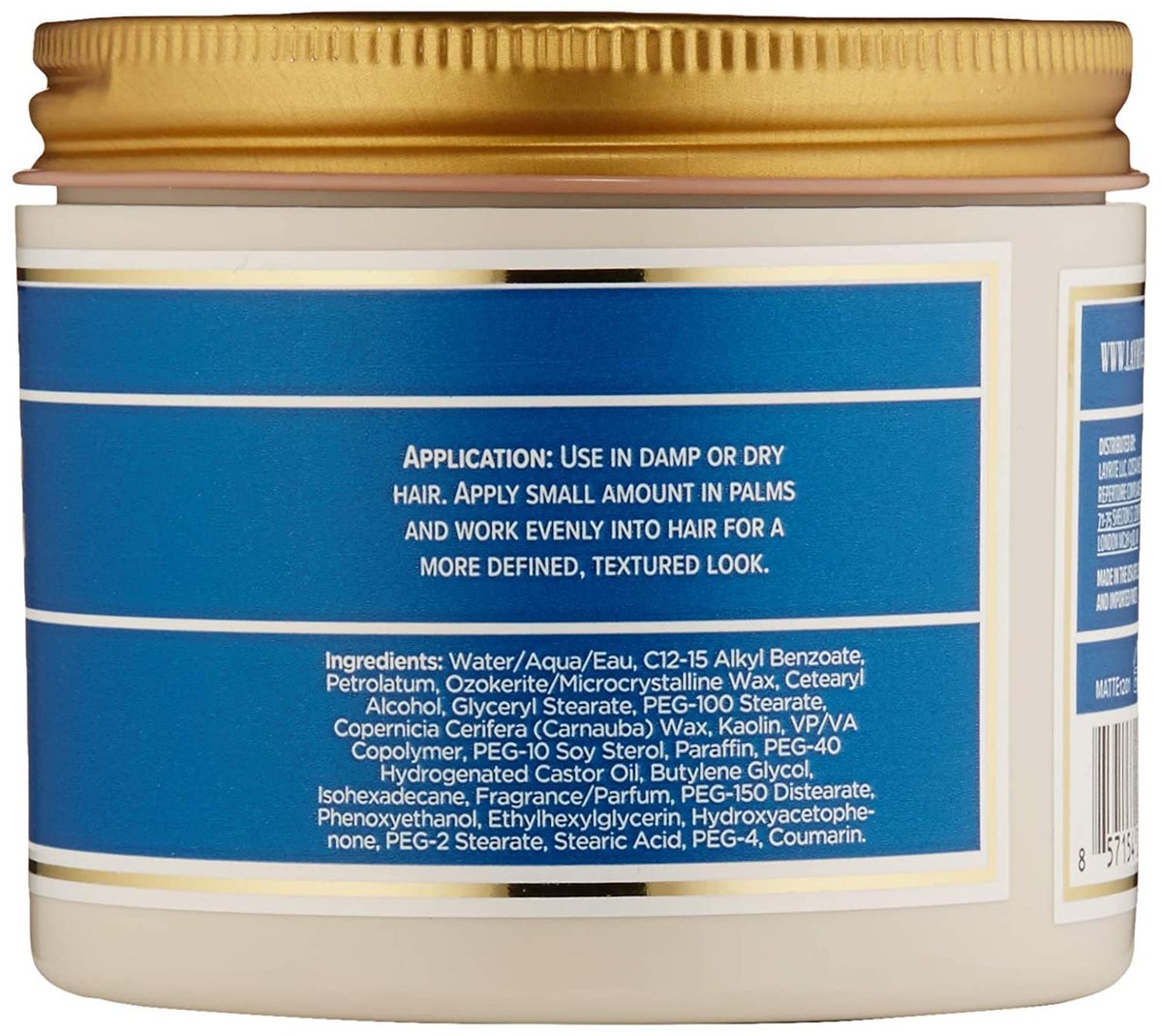 Layrite Natural Matte Cream 10.5 oz - Lightweight Hair Styling Cream for Men Avelisse