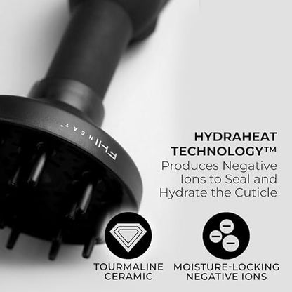 FHI Heat Platform Blow Out Handle-Less Negative Ion Hair Dryer – Lightweight Ceramic Hairdryer with HydraHeat for Frizz-Free Styles, Includes Diffuser, Nozzle, and Comb Avelisse