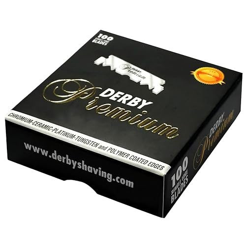 Derby Premium Single Edge Razor Blades - 100 Count for Straight Razors