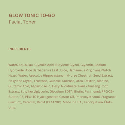 Pixi Glow Tonic to-Go | Gentle Exfoliating Toner Pads with Glycolic Acid for Radiant Skin | Alcohol-Free Daily Brightening | 60 Pads Avelisse