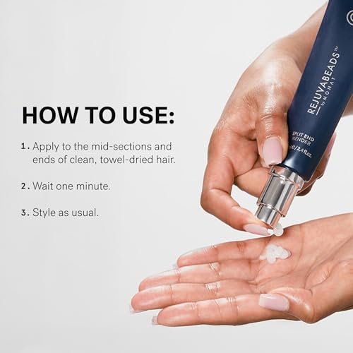MONAT Rejuvabeads Leave-in Split End Mender with Rejuveniqe Oil – Lightweight Serum for Healthier Hair, 2.4 fl oz Avelisse