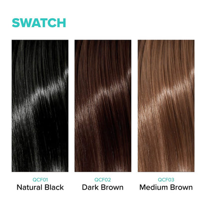 Kiss Quick Cover Root Touch Up Thickening Fiber Spray - Natural Black (3.38 oz)