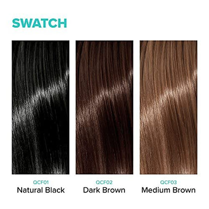 Kiss Quick Cover Root Touch Up Thickening Fiber Spray - Natural Black (3.38 oz)