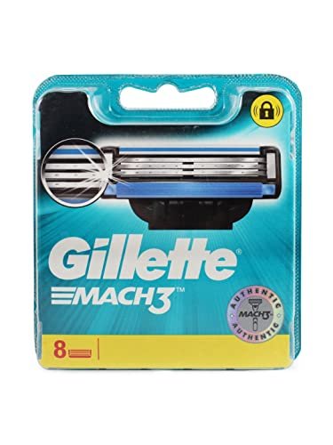 Gillette Mach3 Razor Blade Refills, 8 Count Avelisse