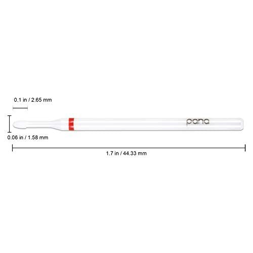 PANA 3/32" Cuticle Clean White Ceramic Nail Carbide Bit – Fine Grit (F) for Precision Nail Care - görsel 4