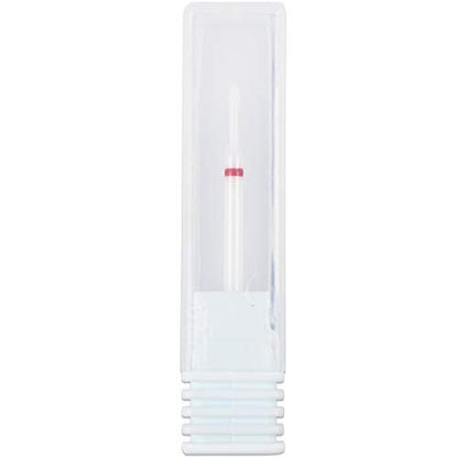 PANA 3/32" Cuticle Clean White Ceramic Nail Carbide Bit – Fine Grit (F) for Precision Nail Care
