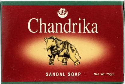 Chandrika Sandal Soap - 75g (Pack of 3) - Natural Ayurvedic Skin Care