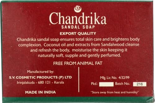 Chandrika Sandal Soap - 75g (Pack of 3) - Natural Ayurvedic Skin Care - görsel 5