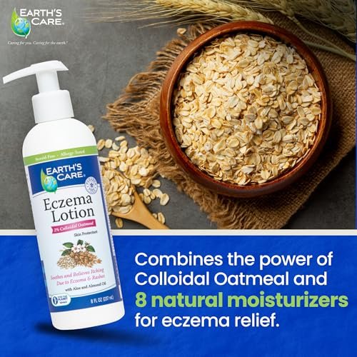 Earth's Care Eczema Lotion - Natural, Safe & Mild Lotion for Eczema for Adults and Kids - 8 Fl Oz (237 mL) - görsel 4