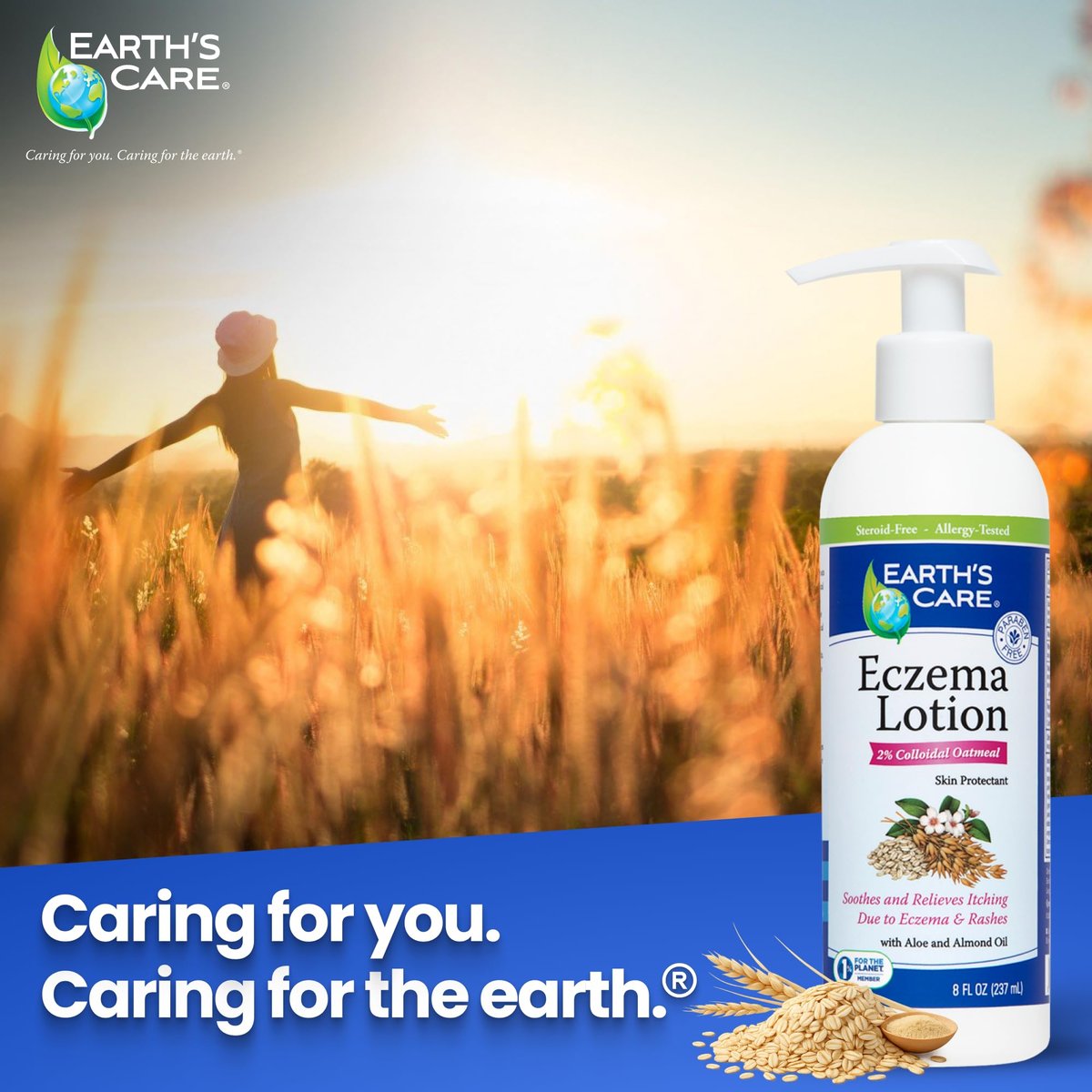 Earth's Care Eczema Lotion - Natural, Safe & Mild Lotion for Eczema for Adults and Kids - 8 Fl Oz (237 mL) - görsel 13