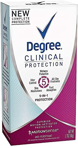 Degree Clinical Protection 5-in-1 Antiperspirant Deodorant for Men, 1.7 oz (5 Pack) Avelisse
