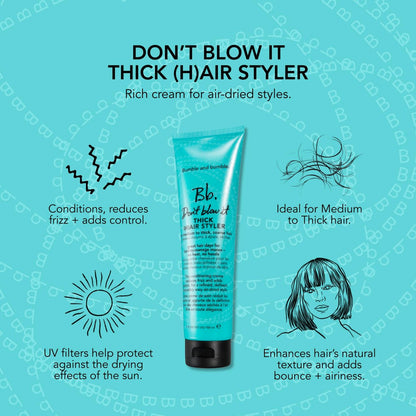 Bumble and bumble. Don't Blow It Thick Air Styler Cream - Anti-Frizz Hair Cream for Medium to Thick Hair, 5 Fl Oz Avelisse