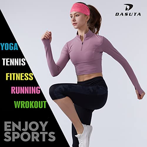 DASUTA 10-Pack Workout Headbands for Women, Men & Kids – Non-Slip Elastic Sports Sweatbands for Yoga, Running, Fitness (Style 3-10 Color) - görsel 10