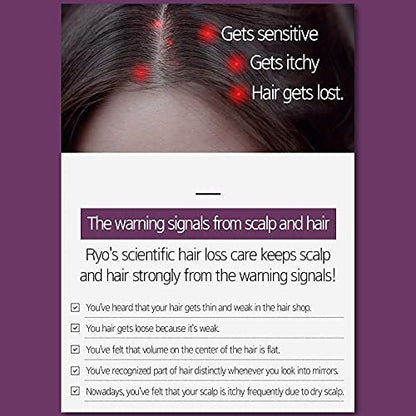 RYO Hair Strength Expert Care Shampoo for Normal & Dry Scalp - Moisturizing, Anti-Itch, Thickening & Growth for Thinning Hair, 13.53 Fl Oz Avelisse